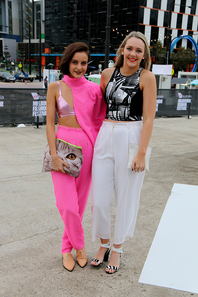 Street Style - Melbourne Fashion Festival Opening Night at Docklands